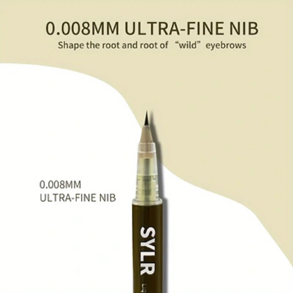 0.008mm Ultra Fine Eyebrow Pen Long Last Smudge Proof Waterproof Sweat - Proof High Pigmented Easy Applying Liquid Eye Brow Pencil - Walmarkettt.com