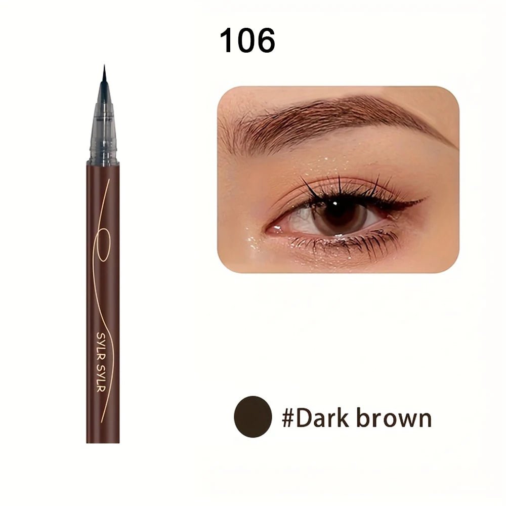 0.008mm Ultra Fine Eyebrow Pen Long Last Smudge Proof Waterproof Sweat - Proof High Pigmented Easy Applying Liquid Eye Brow Pencil - Walmarkettt.com