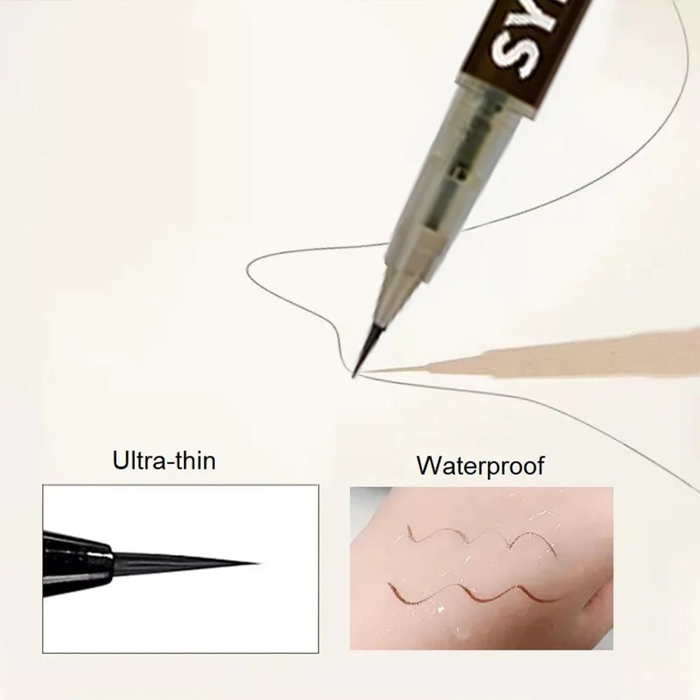 0.008mm Ultra Fine Eyebrow Pen Long Last Smudge Proof Waterproof Sweat - Proof High Pigmented Easy Applying Liquid Eye Brow Pencil - Walmarkettt.com