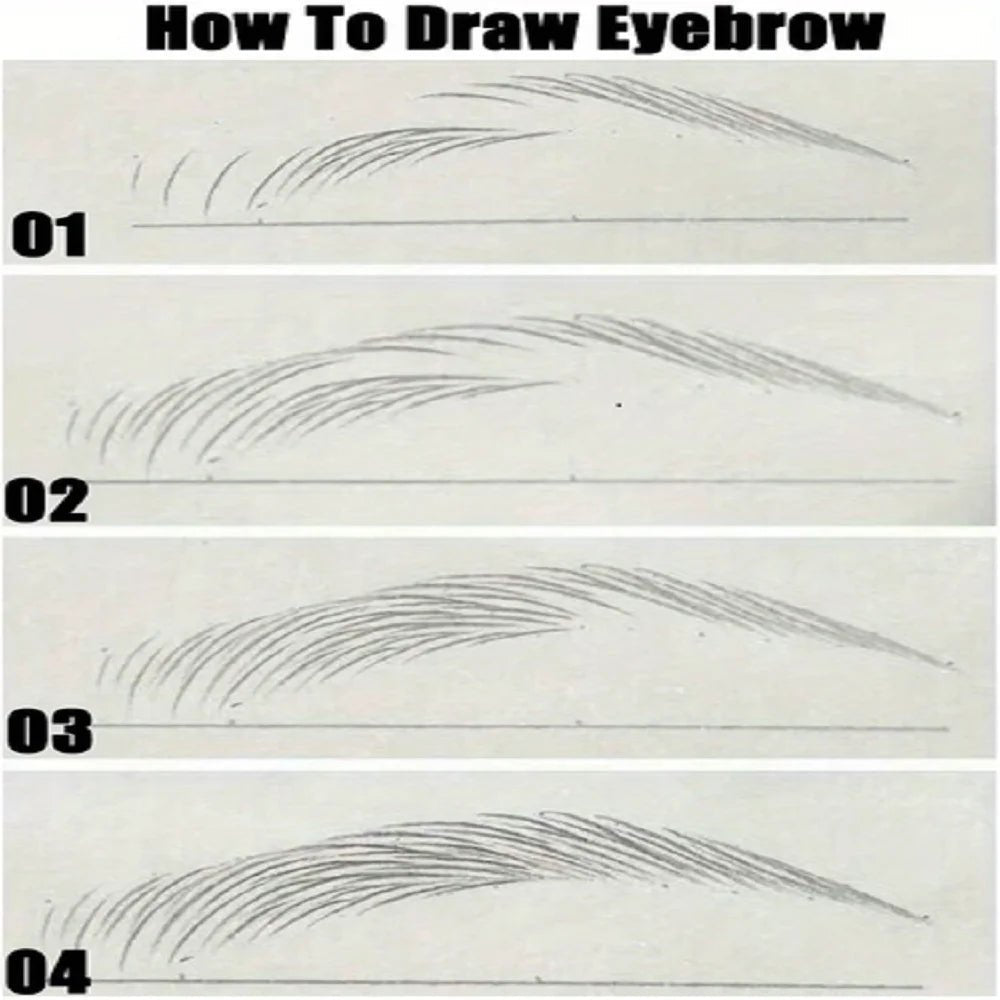 0.008mm Ultra Fine Eyebrow Pen Long Last Smudge Proof Waterproof Sweat - Proof High Pigmented Easy Applying Liquid Eye Brow Pencil - Walmarkettt.com