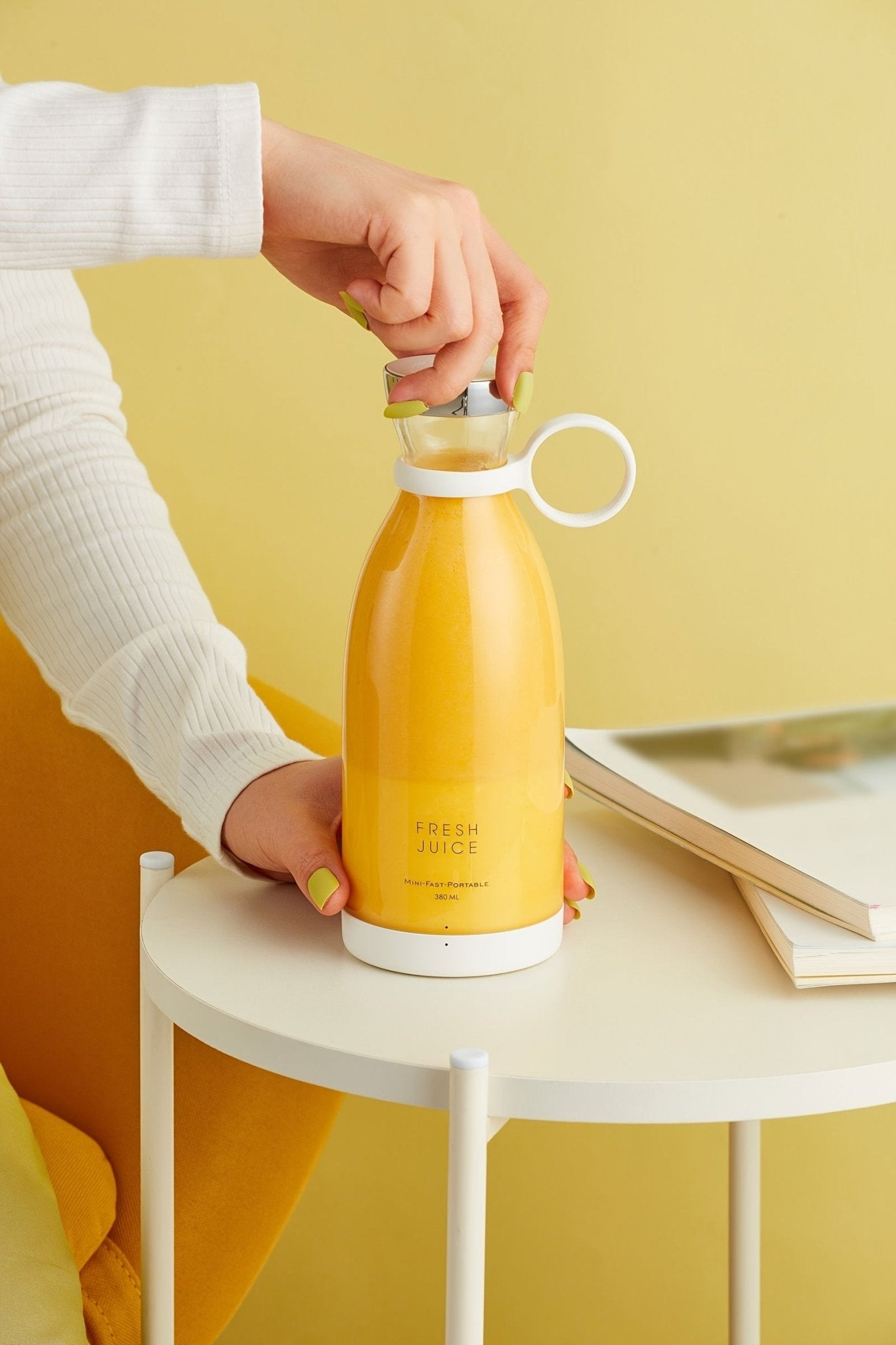 11.83oz Portable Electric Wireless Mini Fruit Blender Juicer - Perfect for On - the - Go! - Walmarkettt.com