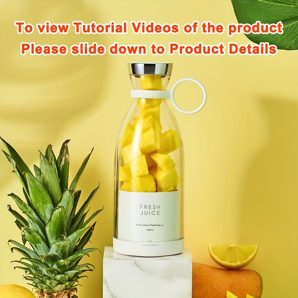 11.83oz Portable Electric Wireless Mini Fruit Blender Juicer - Perfect for On - the - Go! - Walmarkettt.com