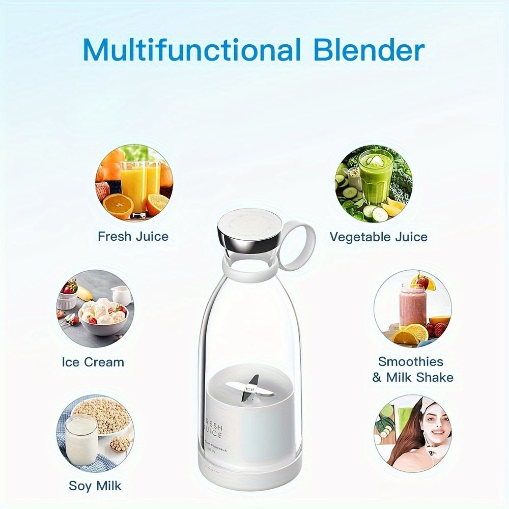11.83oz Portable Electric Wireless Mini Fruit Blender Juicer - Perfect for On - the - Go! - Walmarkettt.com