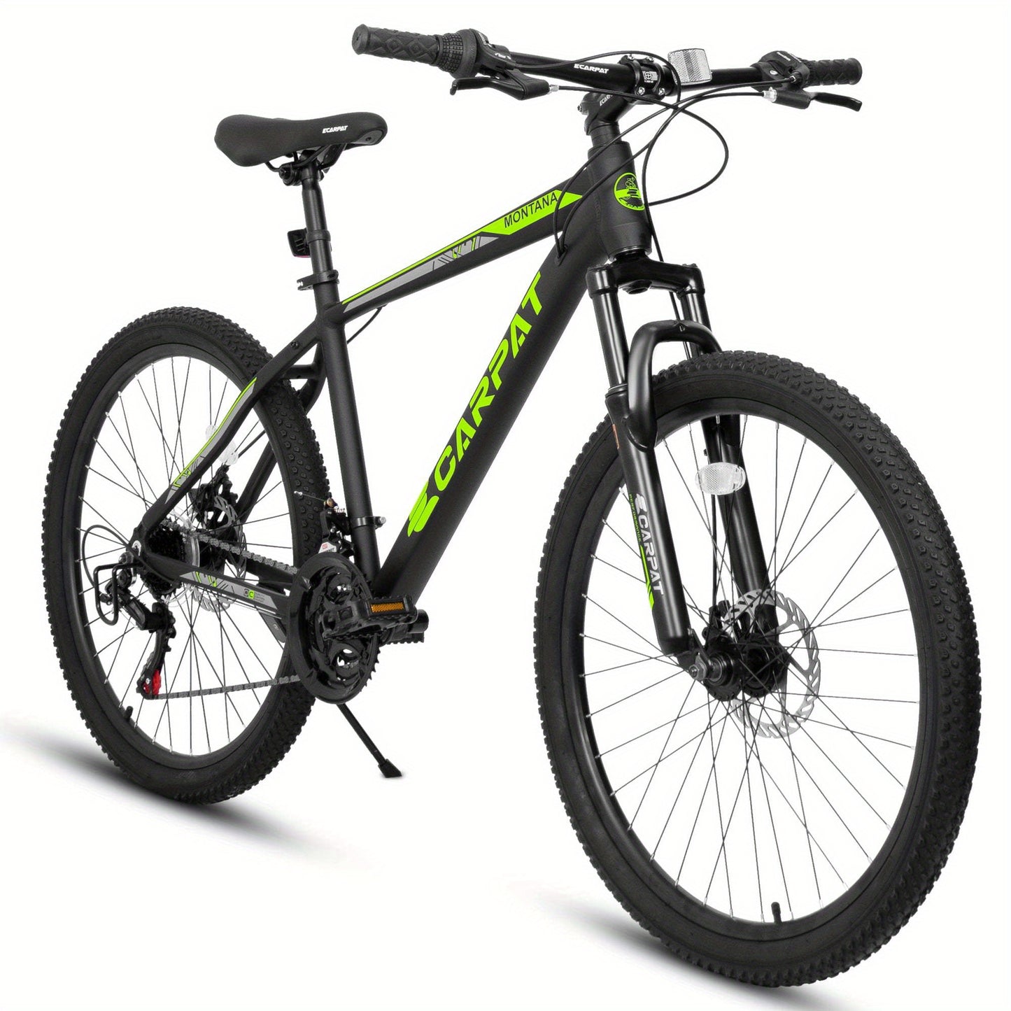 ECARPAT 26-inch Mountain Bike, Adult Aluminum Frame, Shock-Absorbing Front Fork, 21-Speed Disc Brake MTB, City Commuter Bicycle