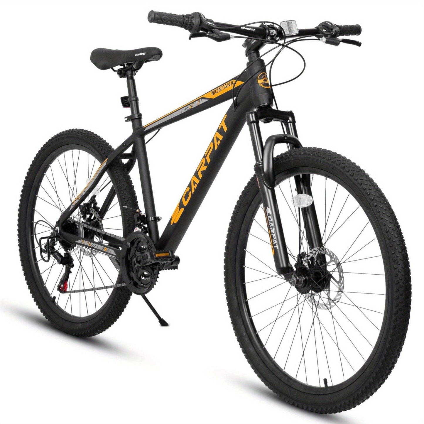 ECARPAT 26-inch Mountain Bike, Adult Aluminum Frame, Shock-Absorbing Front Fork, 21-Speed Disc Brake MTB, City Commuter Bicycle