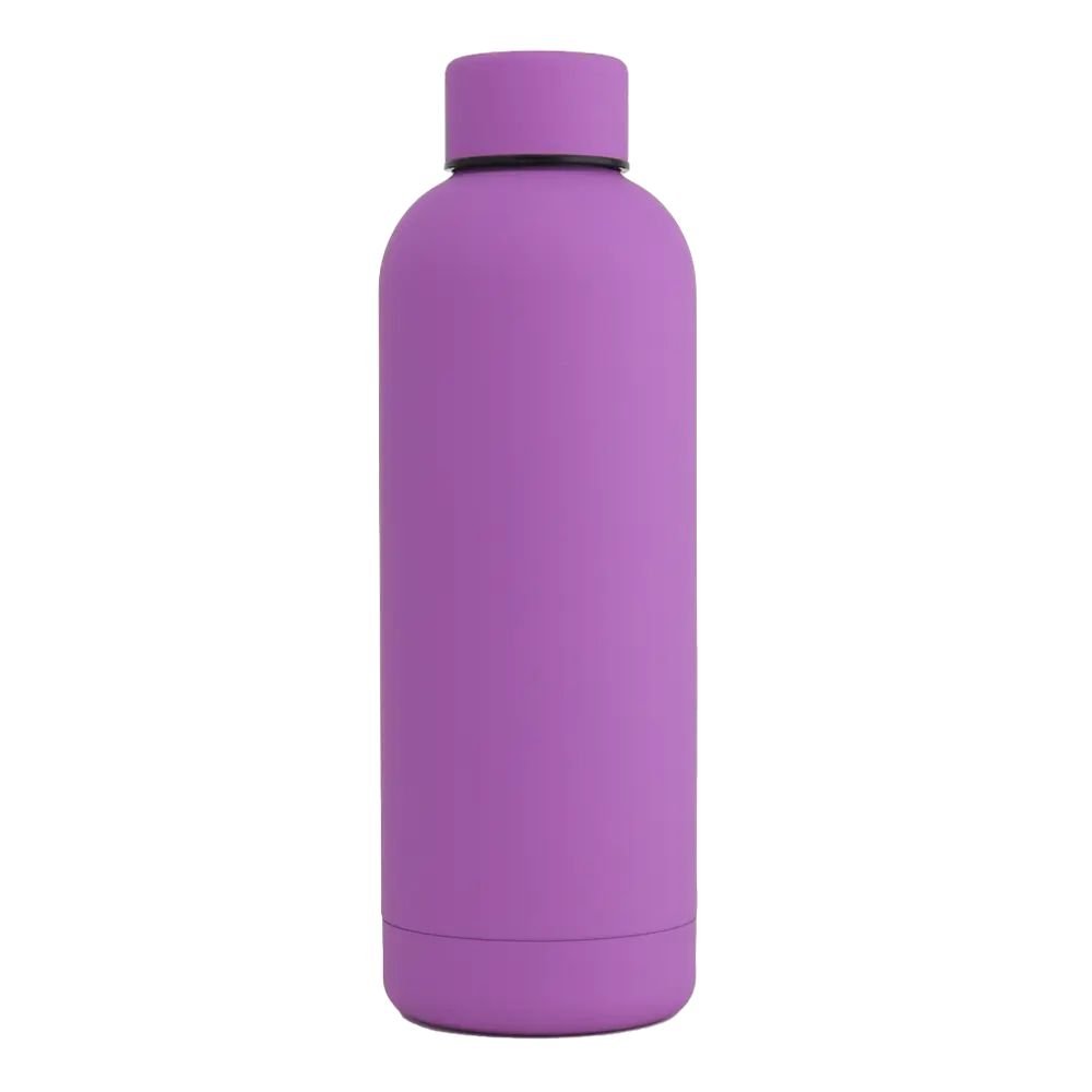 17oz Rubber Vacuum Insulated Stainless Steel Water Bottle - Walmarkettt.com