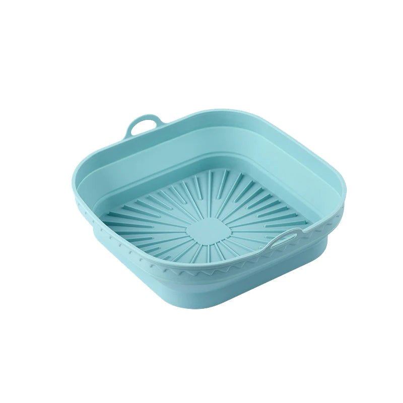 1Pcs Silicone Air Fryer Oven Baking Tray Pizza Fried Chicken Basket Pad Air - fryer Pot Food Plate Reusable Airfryer Pan Liner - Walmarkettt.com