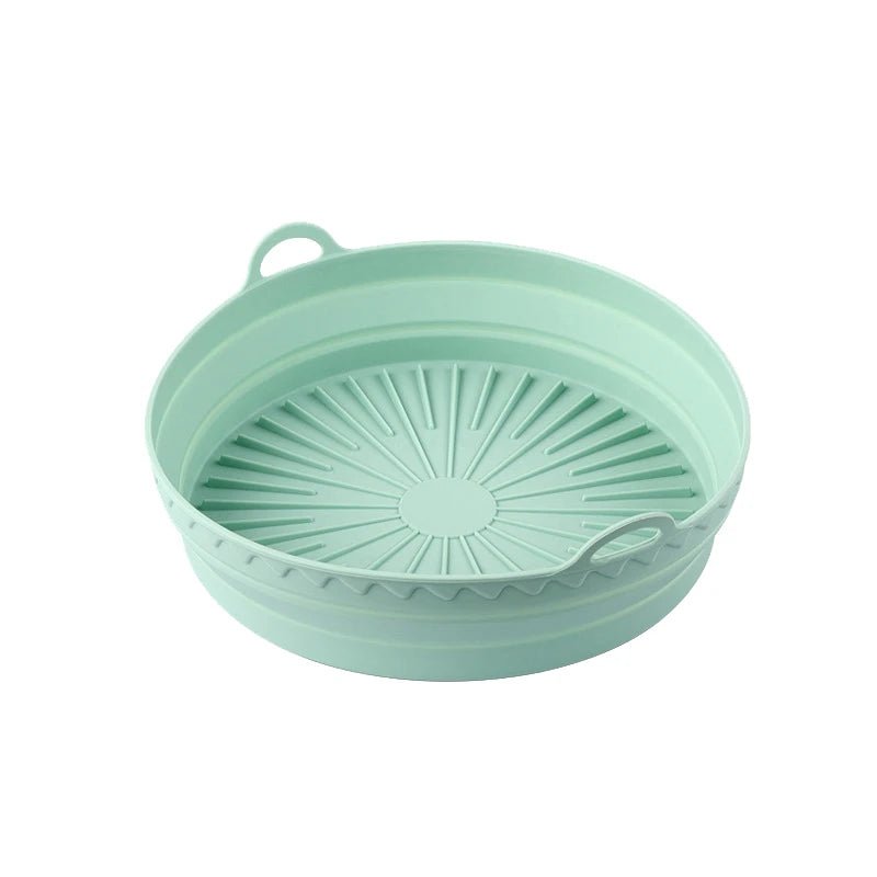 1Pcs Silicone Air Fryer Oven Baking Tray Pizza Fried Chicken Basket Pad Air - fryer Pot Food Plate Reusable Airfryer Pan Liner - Walmarkettt.com