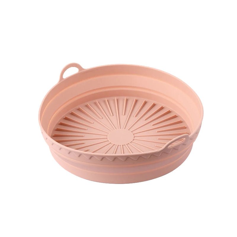 1Pcs Silicone Air Fryer Oven Baking Tray Pizza Fried Chicken Basket Pad Air - fryer Pot Food Plate Reusable Airfryer Pan Liner - Walmarkettt.com