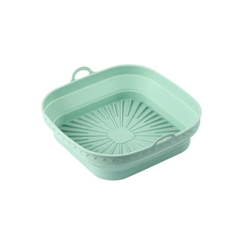 1Pcs Silicone Air Fryer Oven Baking Tray Pizza Fried Chicken Basket Pad Air - fryer Pot Food Plate Reusable Airfryer Pan Liner - Walmarkettt.com
