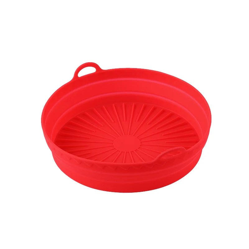 1Pcs Silicone Air Fryer Oven Baking Tray Pizza Fried Chicken Basket Pad Air - fryer Pot Food Plate Reusable Airfryer Pan Liner - Walmarkettt.com