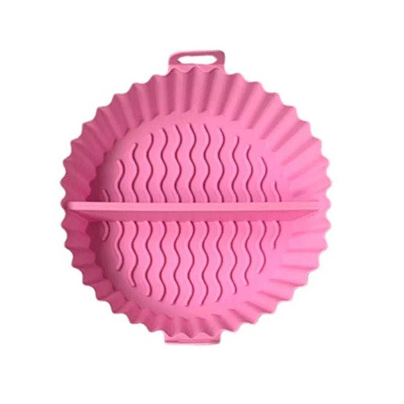 1Pcs Silicone Air Fryer Oven Baking Tray Pizza Fried Chicken Basket Pad Air - fryer Pot Food Plate Reusable Airfryer Pan Liner - Walmarkettt.com