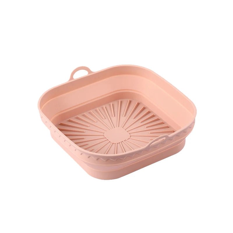 1Pcs Silicone Air Fryer Oven Baking Tray Pizza Fried Chicken Basket Pad Air - fryer Pot Food Plate Reusable Airfryer Pan Liner - Walmarkettt.com