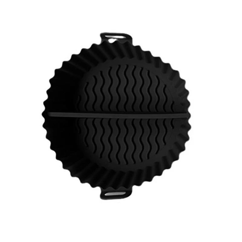 1Pcs Silicone Air Fryer Oven Baking Tray Pizza Fried Chicken Basket Pad Air - fryer Pot Food Plate Reusable Airfryer Pan Liner - Walmarkettt.com