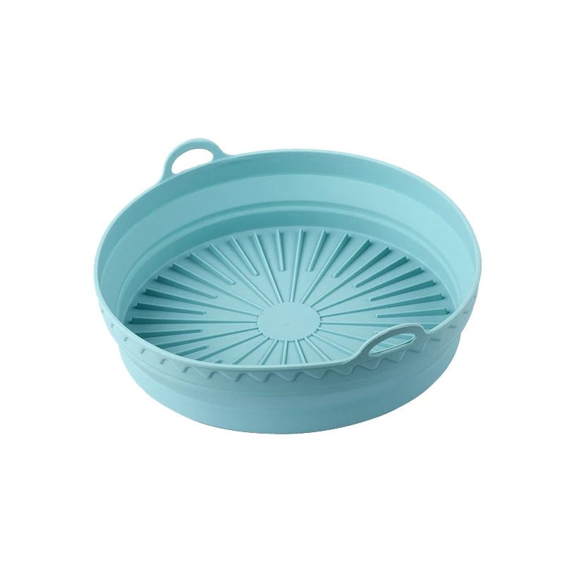 1Pcs Silicone Air Fryer Oven Baking Tray Pizza Fried Chicken Basket Pad Air - fryer Pot Food Plate Reusable Airfryer Pan Liner - Walmarkettt.com