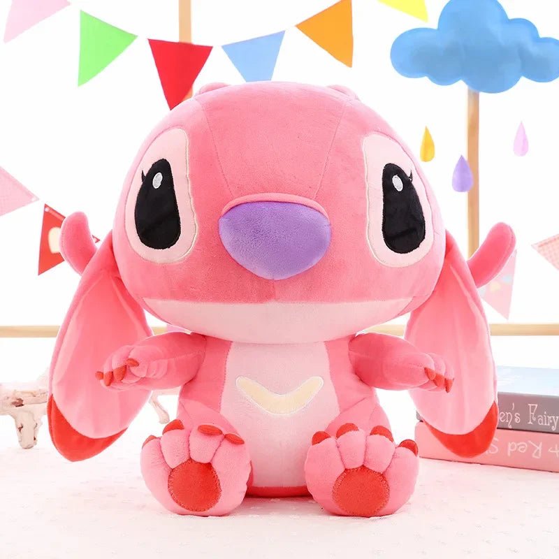 20 - 60cm Giant Size Lilo & Stitch Couple Models Cartoon Stuffed Plush Anime Plushs Toys Pendant Toy Pillow Kids Birthday Gift - Walmarkettt.com