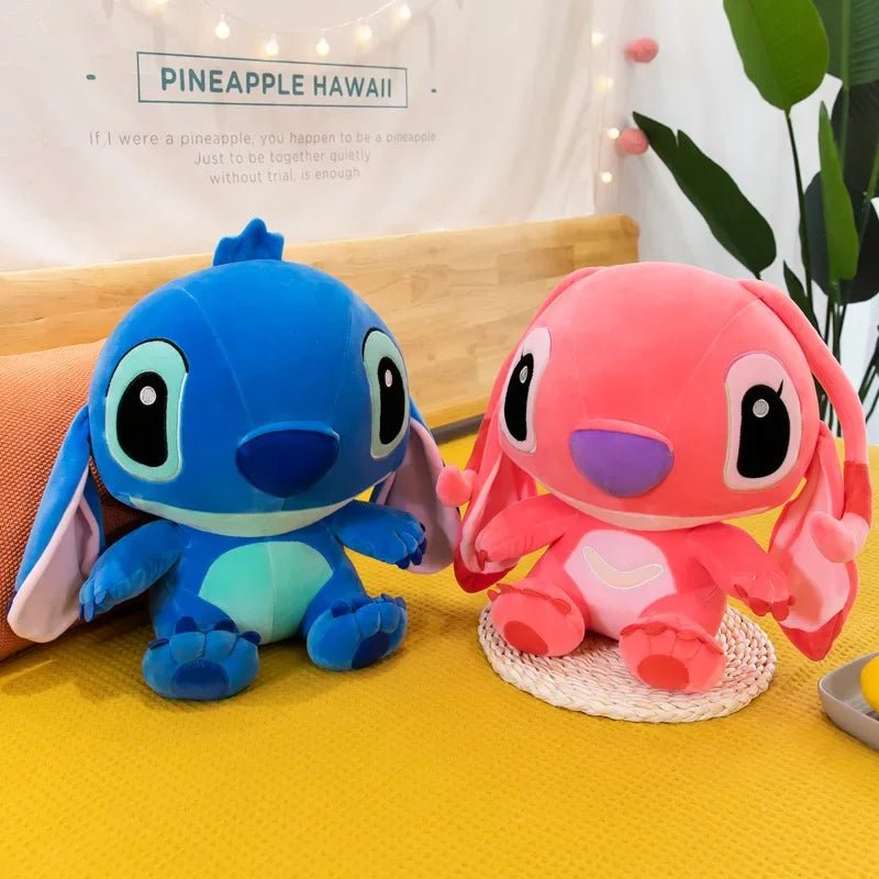 20 - 60cm Giant Size Lilo & Stitch Couple Models Cartoon Stuffed Plush Anime Plushs Toys Pendant Toy Pillow Kids Birthday Gift - Walmarkettt.com