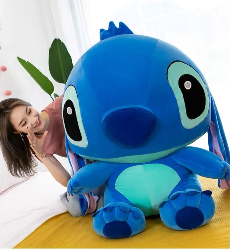 20 - 60cm Giant Size Lilo & Stitch Couple Models Cartoon Stuffed Plush Anime Plushs Toys Pendant Toy Pillow Kids Birthday Gift - Walmarkettt.com