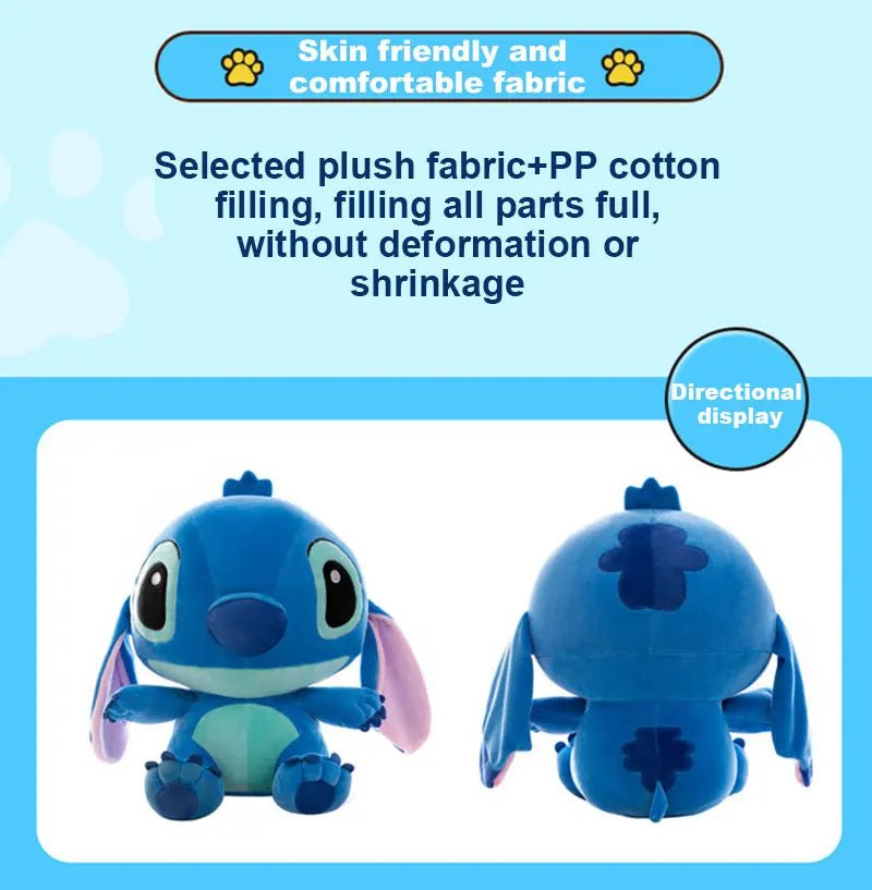 20 - 60cm Giant Size Lilo & Stitch Couple Models Cartoon Stuffed Plush Anime Plushs Toys Pendant Toy Pillow Kids Birthday Gift - Walmarkettt.com