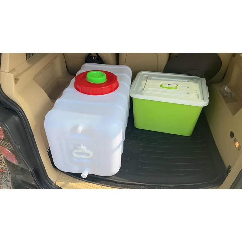 20 Gallon Portable Water Tank With Spigot&Hose, Water Storage Container For Camping, RV, Truck, Emergency Preparedness - Walmarkettt.com