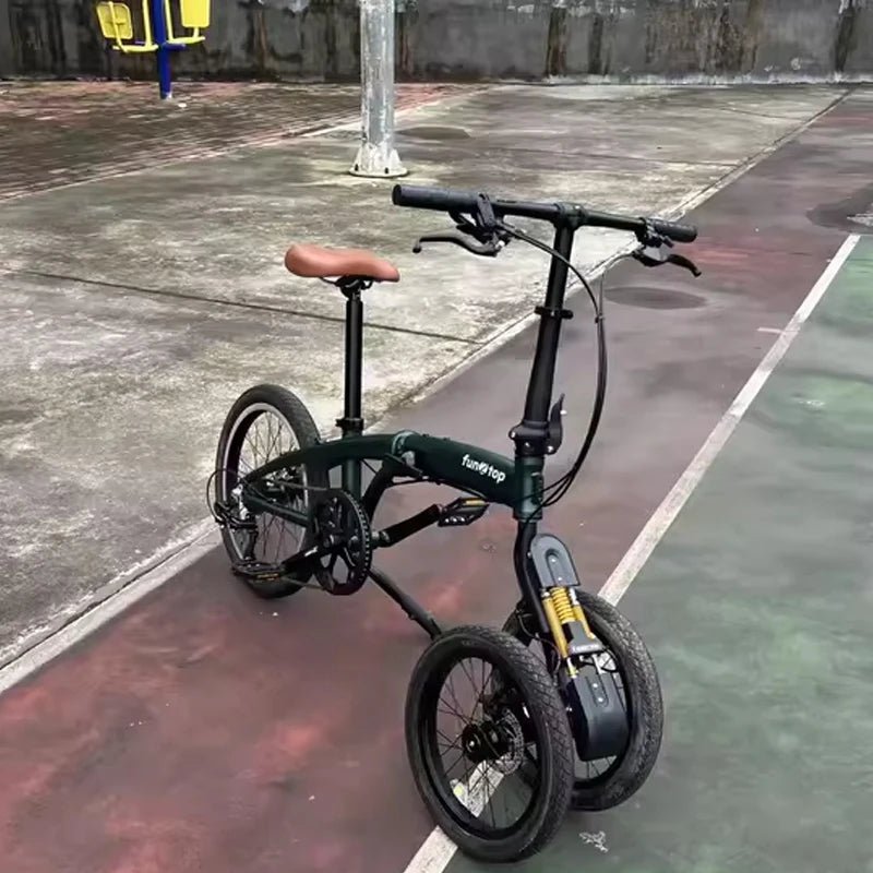 20/16 - inch Dual - Front - Wheel Folding Bike / Inverted Tricycle / Urban Commuter Leisure Bike - Walmarkettt.com
