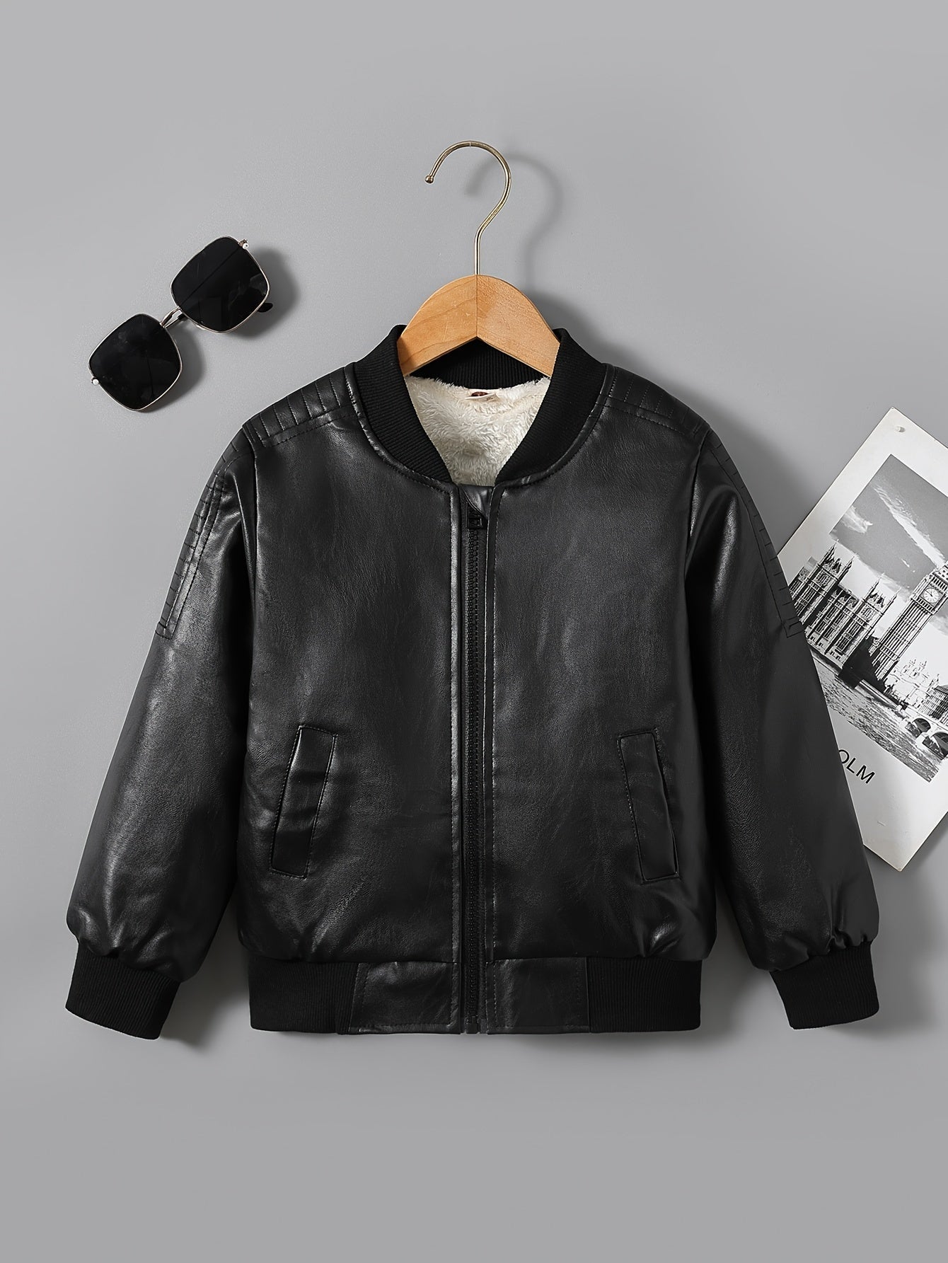 2025 Autumn Winter New Boys' Fleece - Lined Zip - Up Jacket - Walmarkettt.com