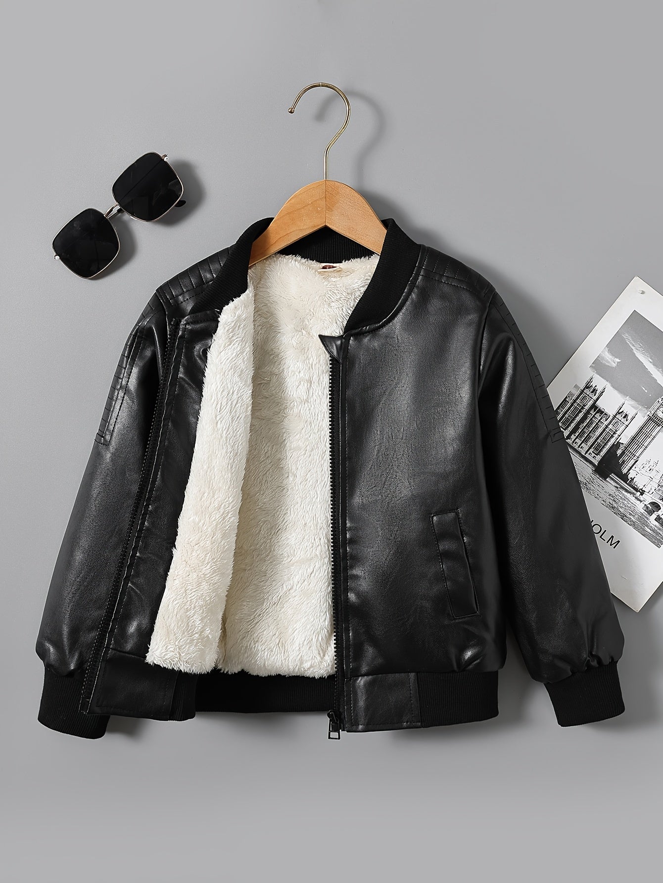 2025 Autumn Winter New Boys' Fleece - Lined Zip - Up Jacket - Walmarkettt.com