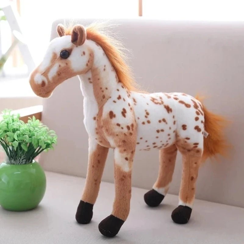 28cm Cute Creative Cartoon Simulation Horse Plush Toy Doll Home Decoration Ornaments Children Kawaii Toy Boyfriend Birthday Gift - Walmarkettt.com