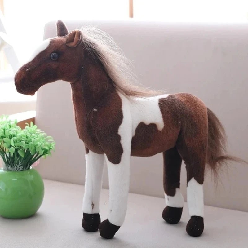 28cm Cute Creative Cartoon Simulation Horse Plush Toy Doll Home Decoration Ornaments Children Kawaii Toy Boyfriend Birthday Gift - Walmarkettt.com