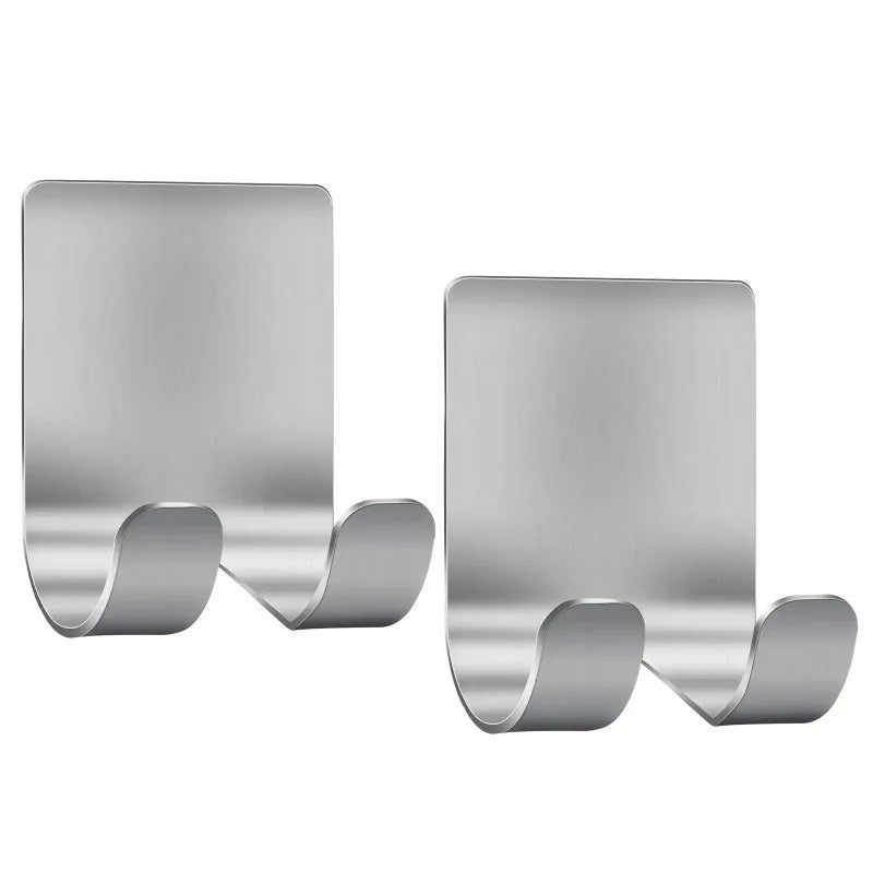 2pcs Razor Holder Stainless Steel Men Shaving Shaver Razor Stand Shelf Shaving Razor Storage Rack Bathroom Hook Organizer - Walmarkettt.com
