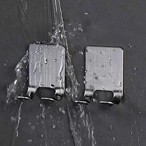 2pcs Razor Holder Stainless Steel Men Shaving Shaver Razor Stand Shelf Shaving Razor Storage Rack Bathroom Hook Organizer - Walmarkettt.com