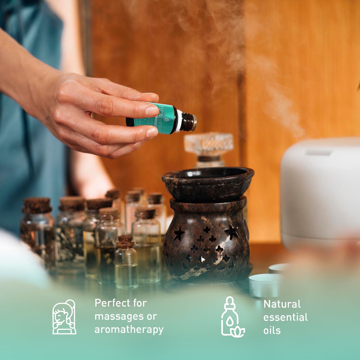 3 Pack Aromatherapy Essential oils (Lavender, Eucalyptus, Frankincense) - Walmarkettt.com