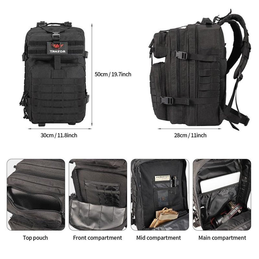 42L Tactical Backpack Bag with USA Patch - Walmarkettt.com
