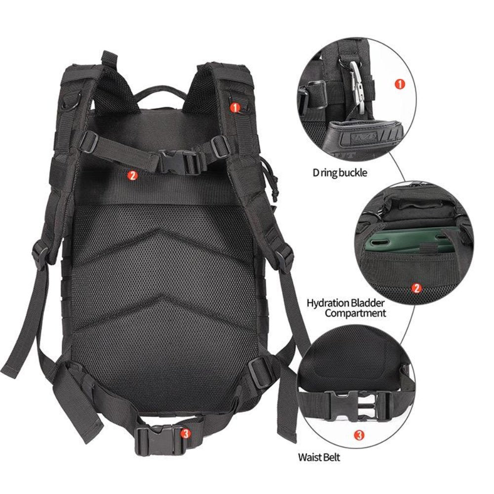 42L Tactical Backpack Bag with USA Patch - Walmarkettt.com