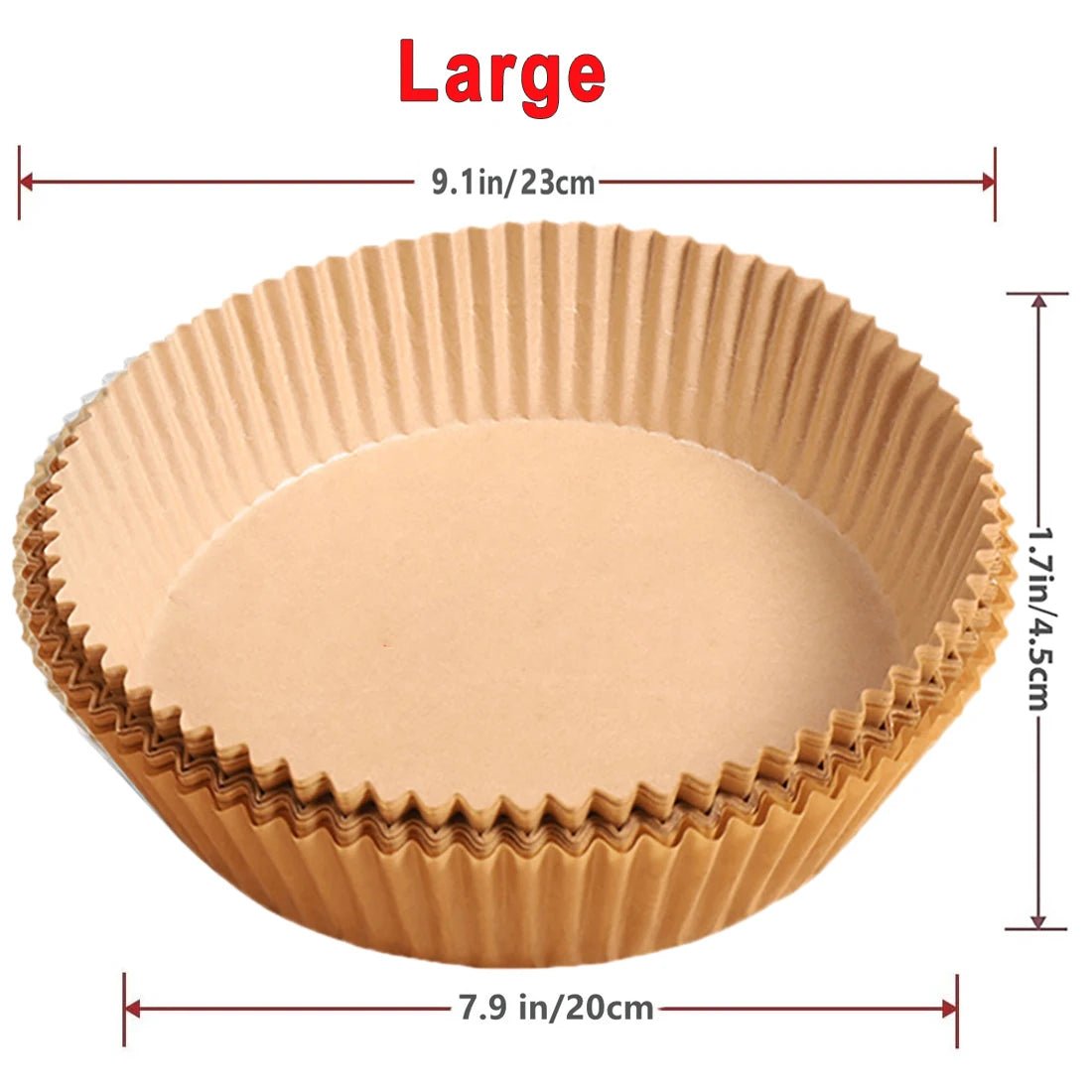 50/100Pcs Air Fryer Disposable Paper Non - Stick Airfryer Baking Papers Round Air - Fryer Paper Liners Paper Kitchen Accessories - Walmarkettt.com