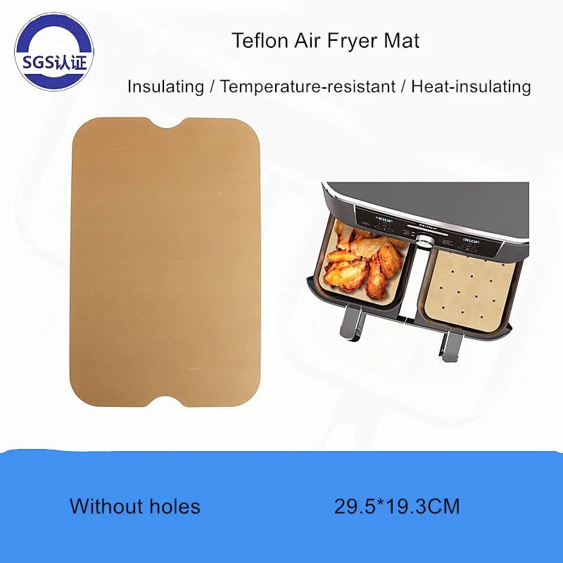 50pcs High - Temperature Resistant PTFE Air Fryer Mat, Thickened Food - Grade Non - Stick Air Fryer Mat, Air Fryer Paper Baking Mat - Walmarkettt.com