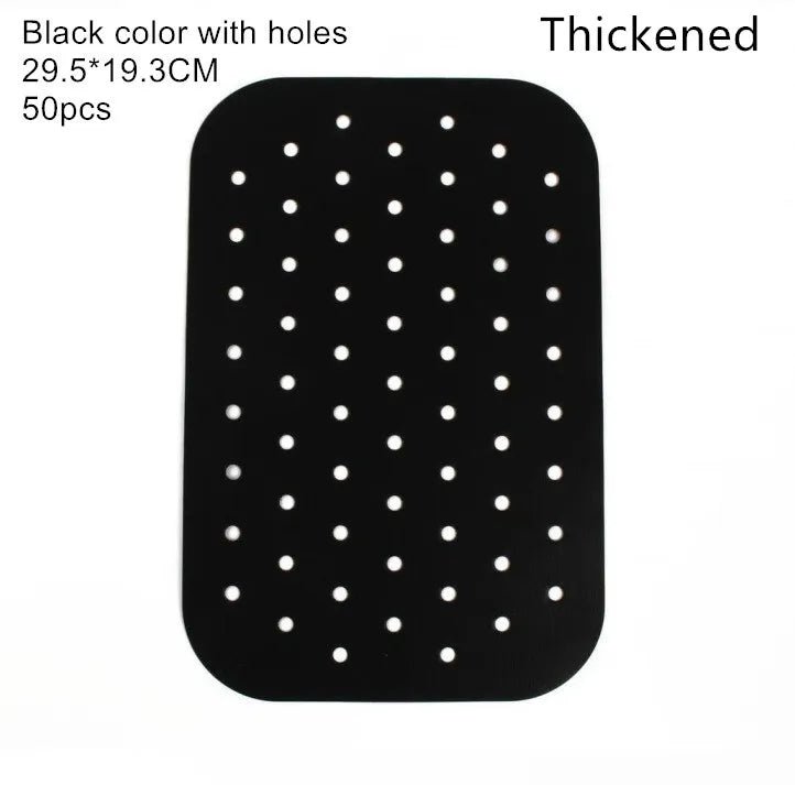 50pcs High - Temperature Resistant PTFE Air Fryer Mat, Thickened Food - Grade Non - Stick Air Fryer Mat, Air Fryer Paper Baking Mat - Walmarkettt.com