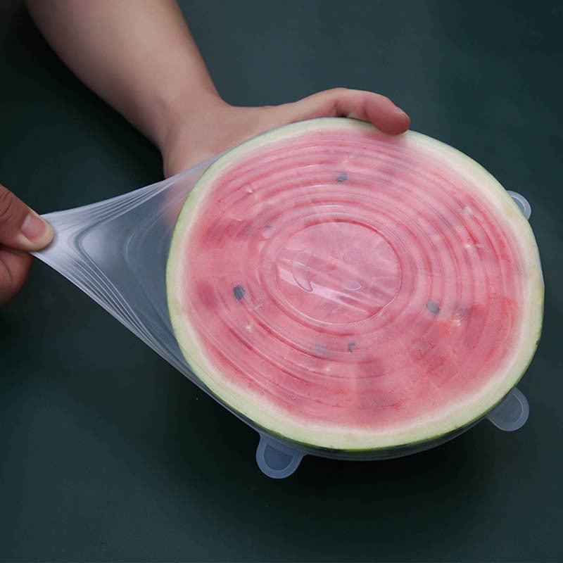 6pcs Silicone Elastic Lids, Reusable Durable Food Storage Covers, Suitable for Bowls, 6 Different Sizes to Fit Most Containers, Dishwasher and Fridge Safe, Container Covers, Meal Prep Storage, Flexible Design, Snug Fit, Foodg - Walmarkettt.com