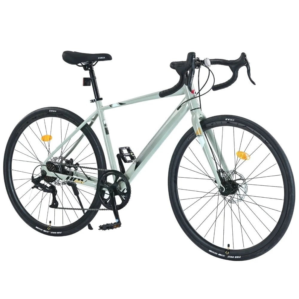 700c 7 Speed, Aluminum Frame Bike, City Commuter Bicycle,Green - Walmarkettt.com