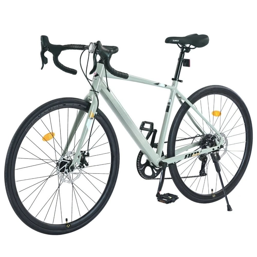 700c 7 Speed, Aluminum Frame Bike, City Commuter Bicycle,Green - Walmarkettt.com