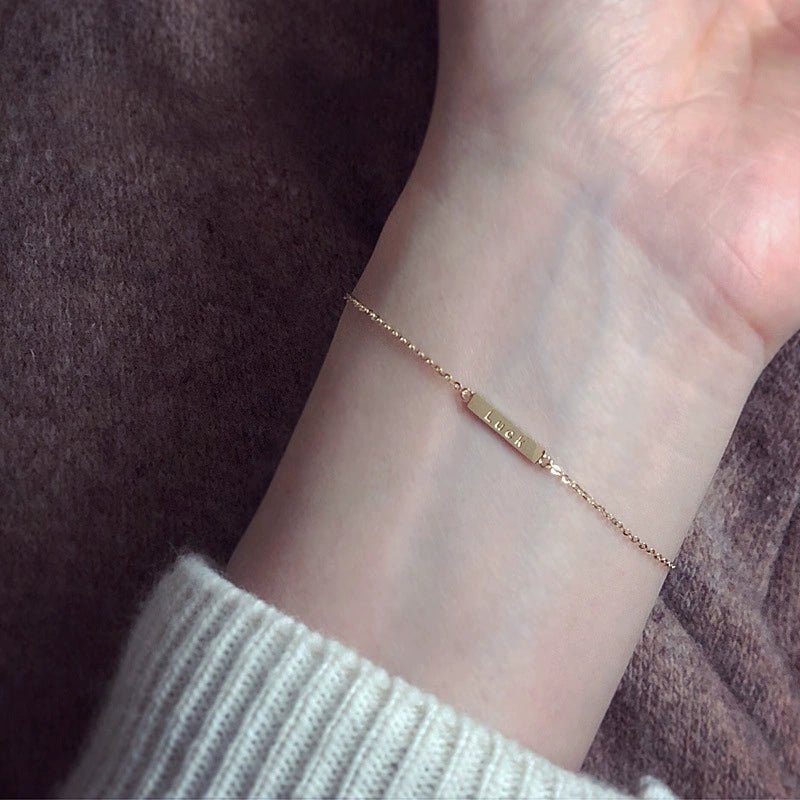Accessible Luxury Special - Interest Design 925 Sterling Silver Women's Thin Bracelet - Walmarkettt.com