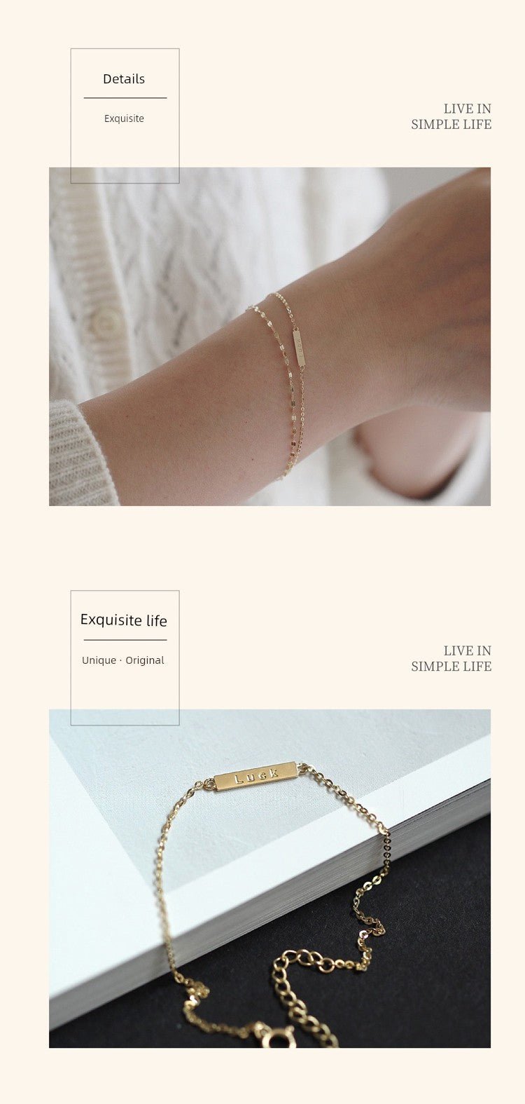 Accessible Luxury Special - Interest Design 925 Sterling Silver Women's Thin Bracelet - Walmarkettt.com