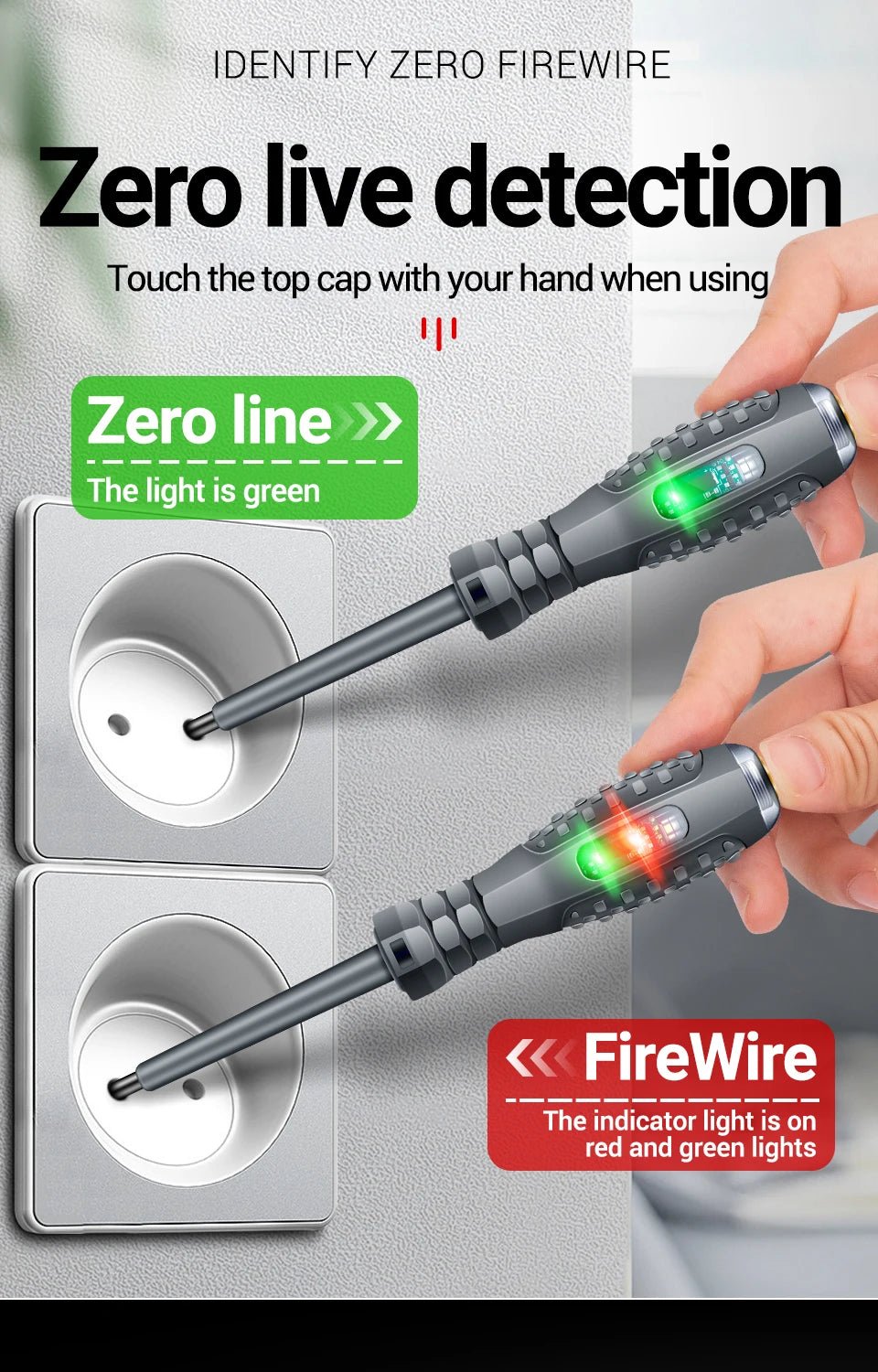 ANENG B05 Word/cross Strong Torque Highlight Screwdriver Meter Sensor Tester Pen Zero Live Detector with Indicator Electric Tool - Walmarkettt.com