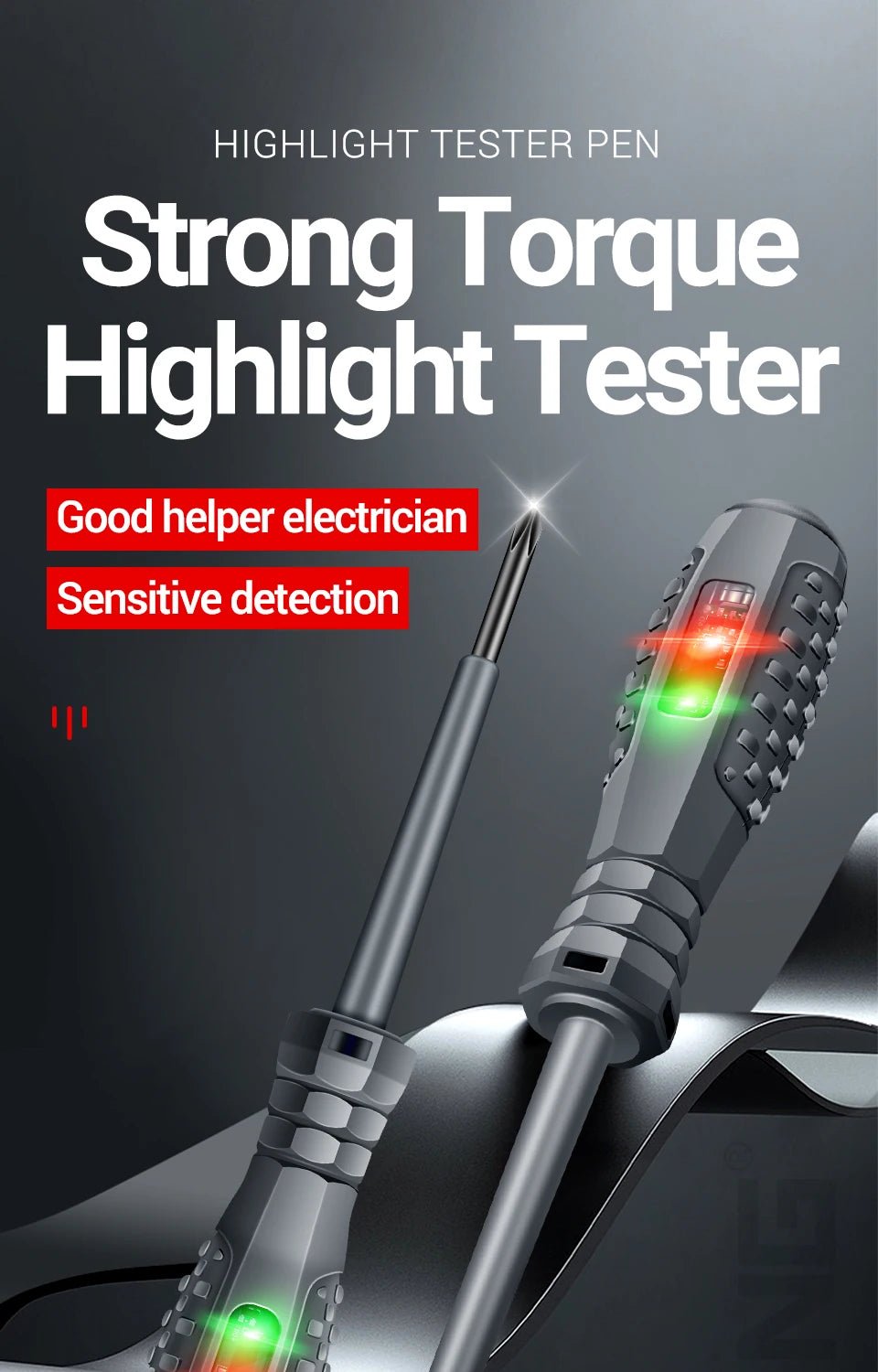 ANENG B05 Word/cross Strong Torque Highlight Screwdriver Meter Sensor Tester Pen Zero Live Detector with Indicator Electric Tool - Walmarkettt.com
