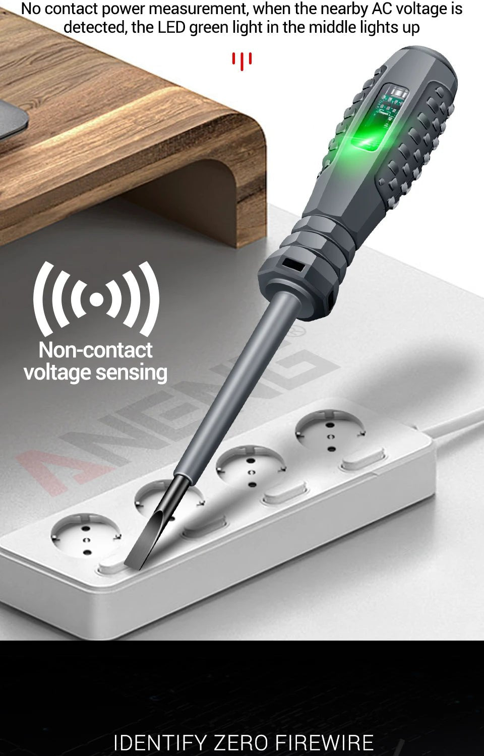 ANENG B05 Word/cross Strong Torque Highlight Screwdriver Meter Sensor Tester Pen Zero Live Detector with Indicator Electric Tool - Walmarkettt.com