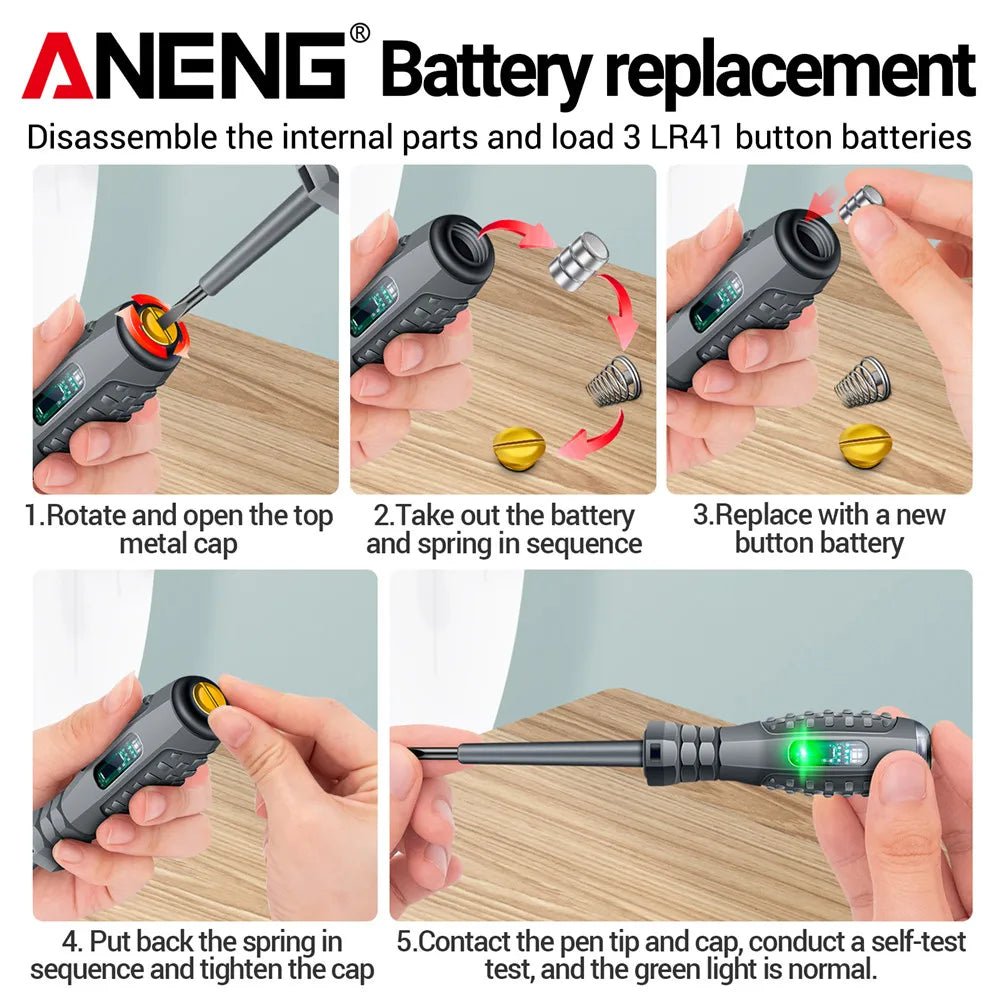 ANENG B05 Word/cross Strong Torque Highlight Screwdriver Meter Sensor Tester Pen Zero Live Detector with Indicator Electric Tool - Walmarkettt.com