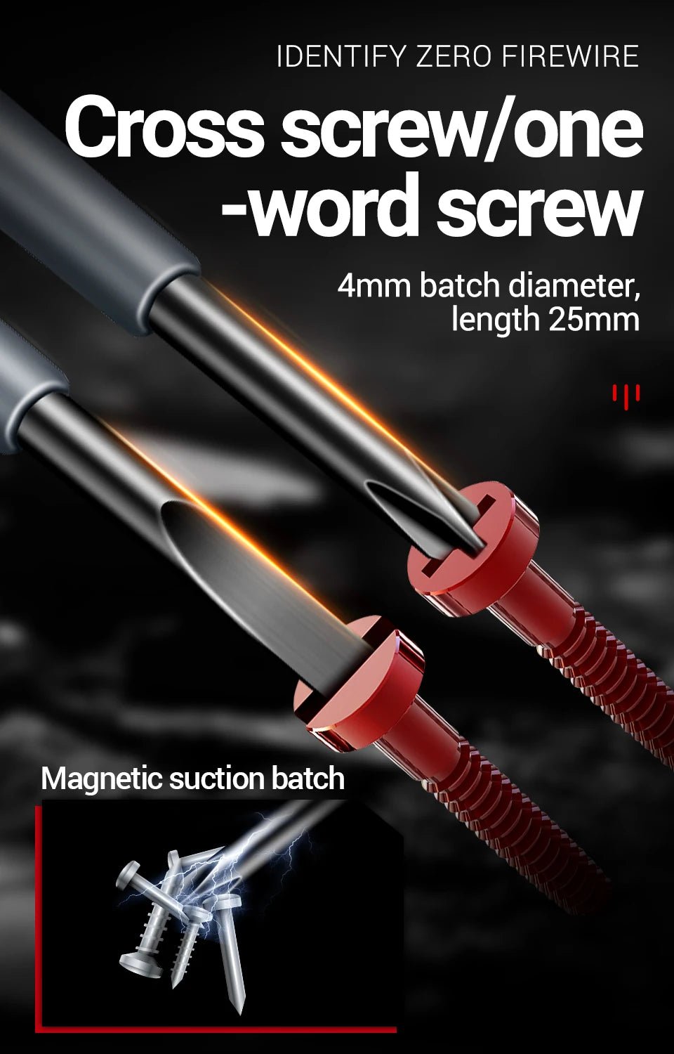 ANENG B05 Word/cross Strong Torque Highlight Screwdriver Meter Sensor Tester Pen Zero Live Detector with Indicator Electric Tool - Walmarkettt.com