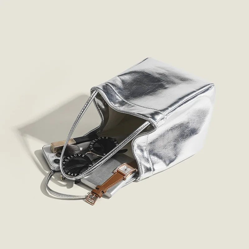 Bag For Women's New Trendy Fashion Multi - purpose Casual Small Square Bag Bucket Bag Niche Simple Shoulder Bag Handbag - Walmarkettt.com