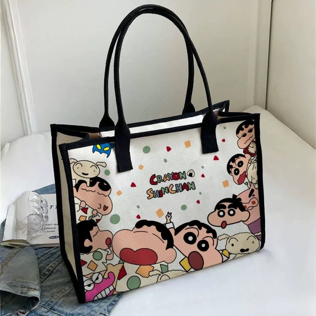 Canvas Bag Female Ins Mori All - Match Shoulder Bag Large Capacity Book Holding Student Class Commuter Bag Cloth Tote - Walmarkettt.com