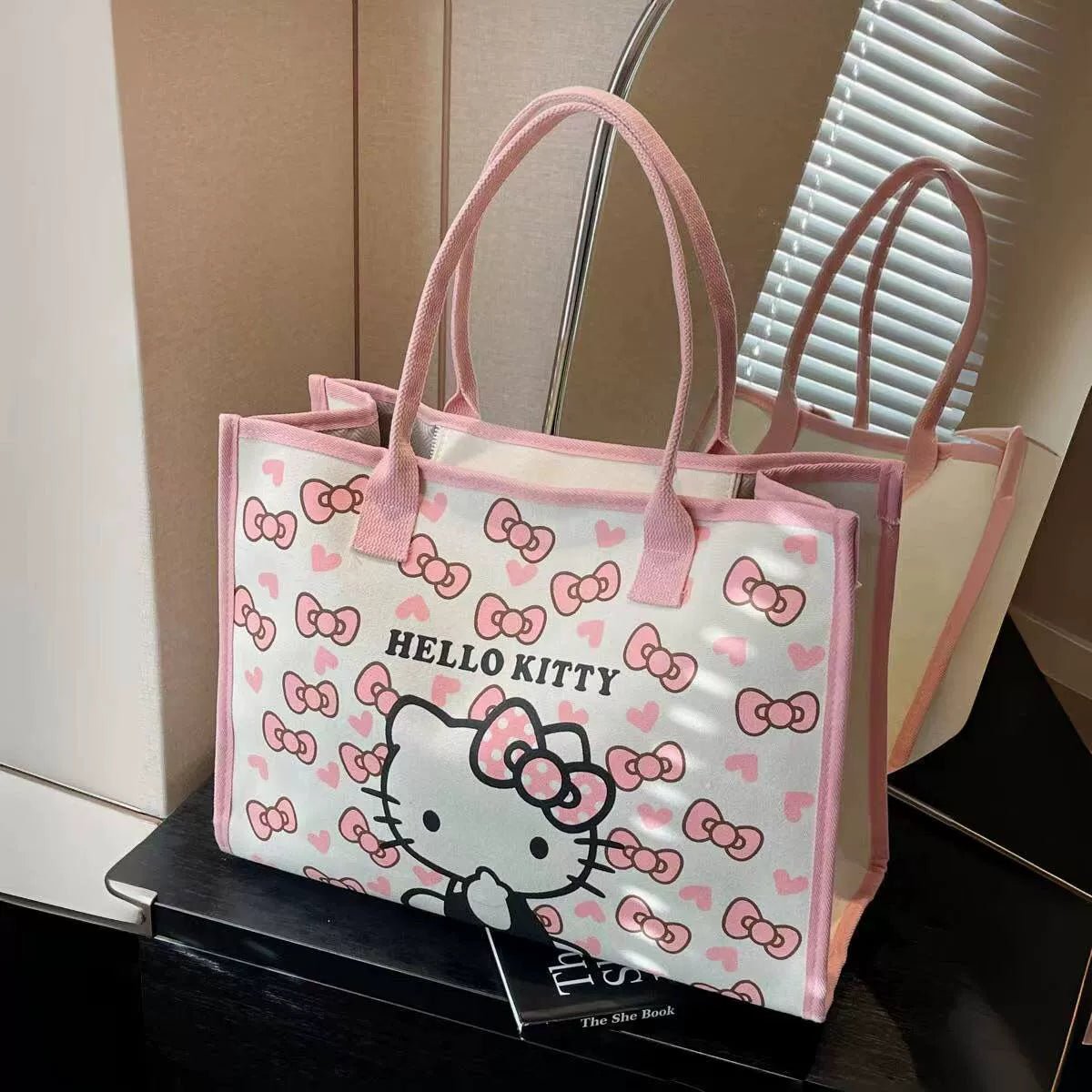 Canvas Bag Female Ins Mori All - Match Shoulder Bag Large Capacity Book Holding Student Class Commuter Bag Cloth Tote - Walmarkettt.com